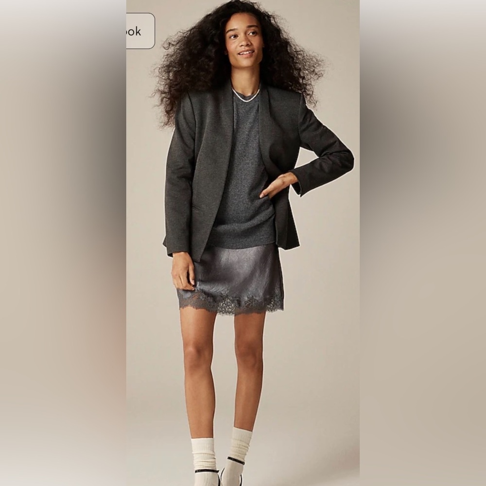 NWT J.Crew size 4 Going out blazer in heather dove